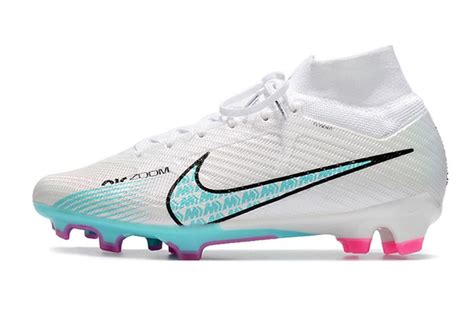 Nike mercurial white and blue